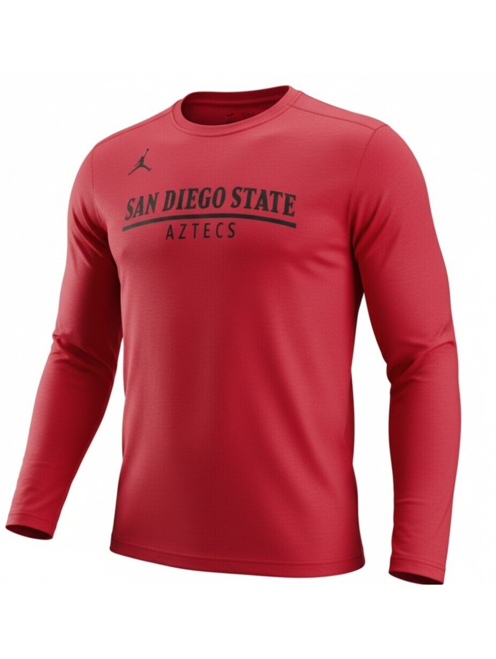 Nike Air Jordan San Diego State Aztecs Dri-Fit Long Sleeve Shirt Men's XL Red